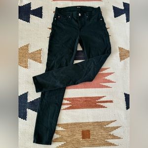 Hudson Jeans Skinny Leg Dark Green Jeans size 29